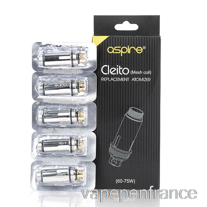 Bobines De Remplacement Aspire Cleito Bobines 0,4ohm Ss316l Stylo Vape